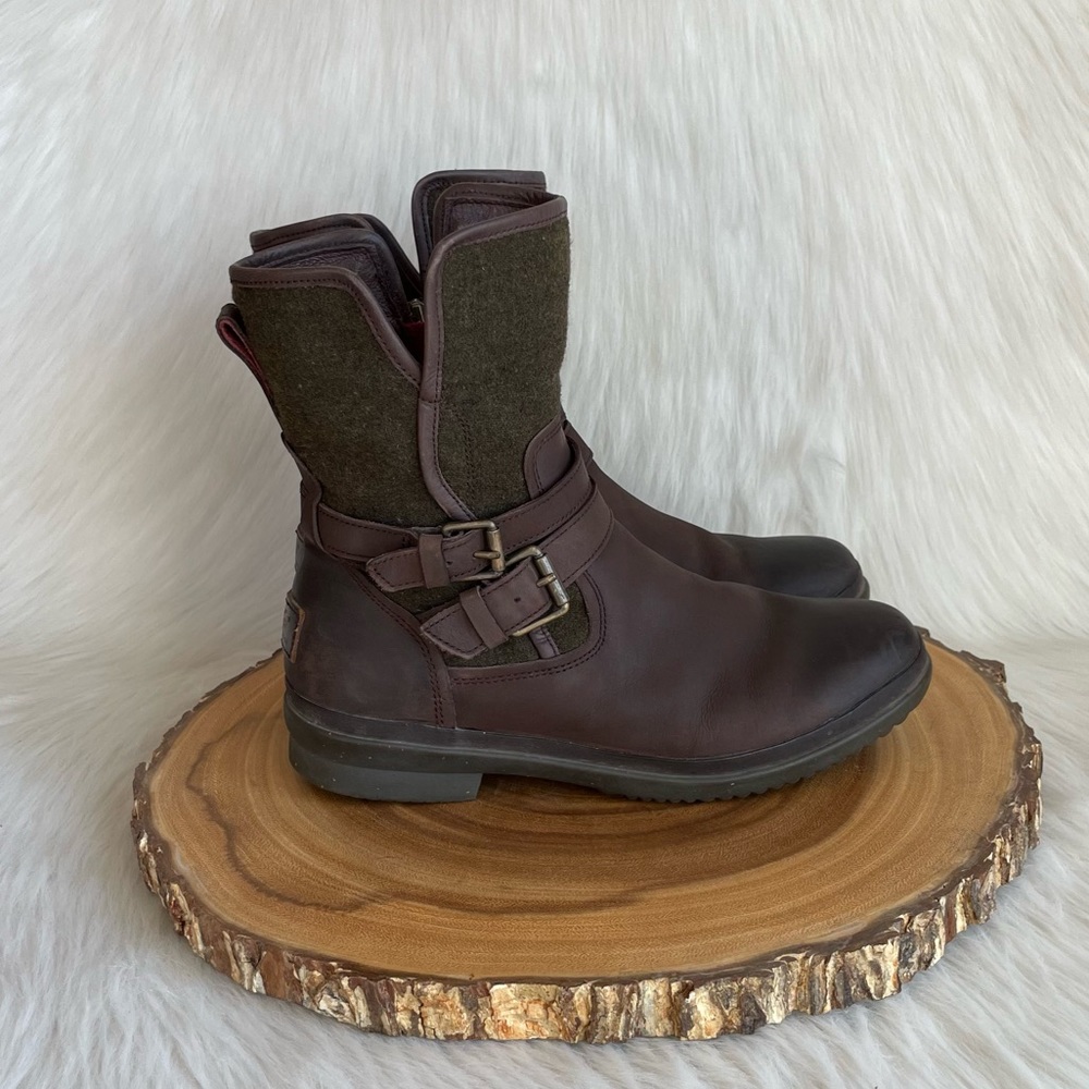 UGG side zip waterproof leather boots - Picture 4 of 9